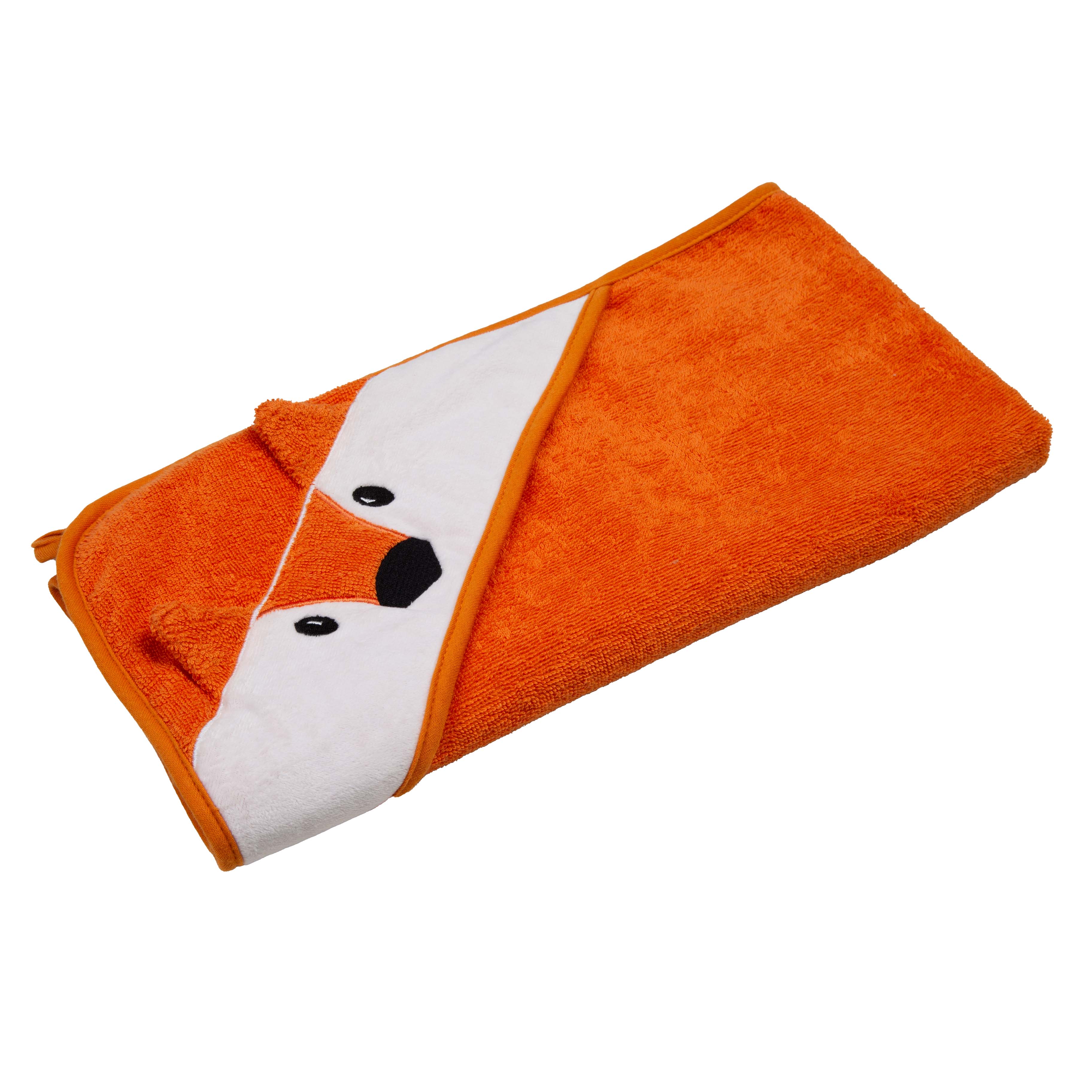 Imagen 1 de 4 de Toalla Con Capucha 75x75cm Zorro