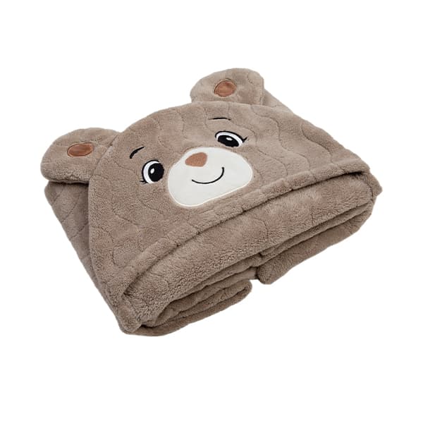Toalla Con Capucha 70x140cm Oso Vison