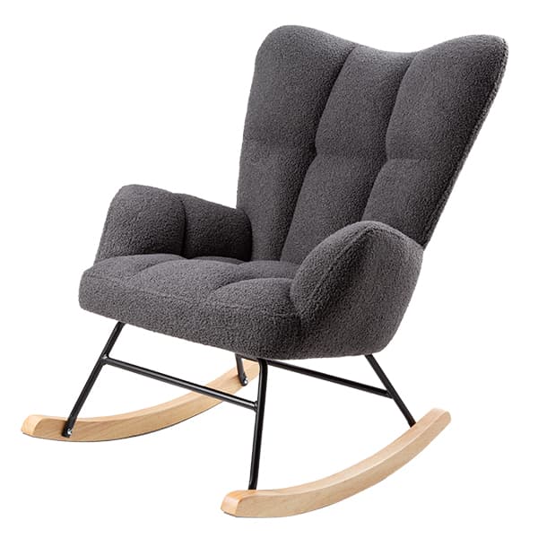 Silla Mecedora Alba Gris Topo
