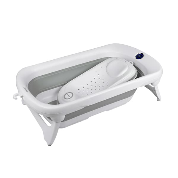 Bañera Plegable con Soporte Amalfi 50L Gris