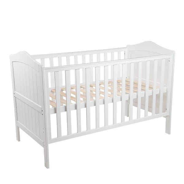 Cuna Cama de Madera Toledo 140x70 Blanco