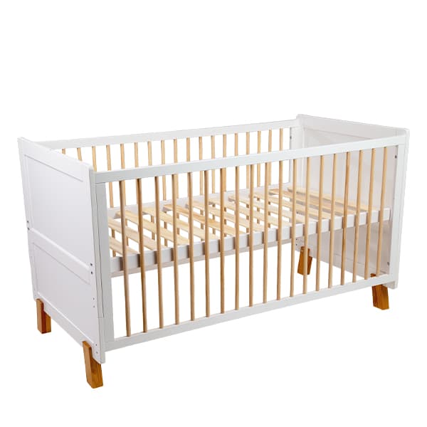 Cuna Cama de Madera Vigo 140x70 Blanco